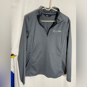 The North Face Women’s Gray Quarter-Zip Pullover, XL